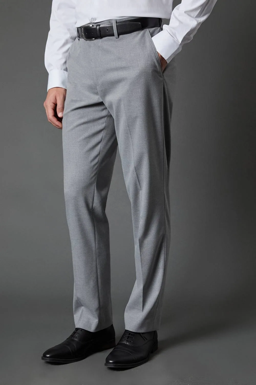 Men's Light Grey Tailored Fit Essential Suit Trousers Size: 30S - Light Grey - Size: 30S - Burton - FashionsVida
