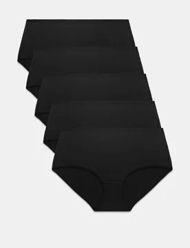 Pk Microfibre High Rise Shorts Black female - M&S - FashionsVida