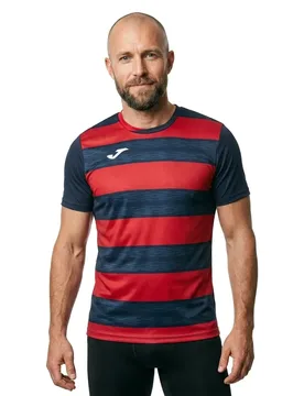 T-shirt à Manches Courtes Europa Vi Navy / Red L - Joma - FashionsVida