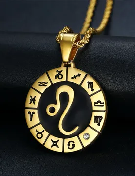 Leo 12 Constellations Necklace Birthday Gifts Gold Color Stainless Steel Amulet Pendant Zodiac Sign Jewelry Collier Dropshipping - Aliexpress - FashionsVida