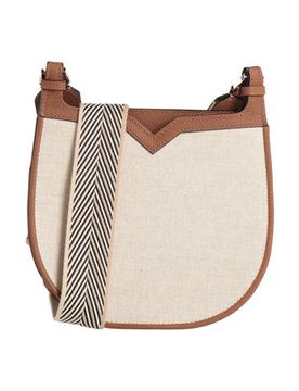 Bolso con bandolera Mujer Beige -- Mujer