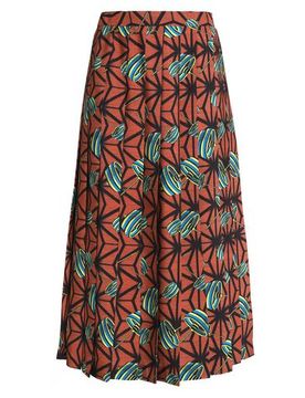 Midi-Rock Damen Rostrot 34 Damen
