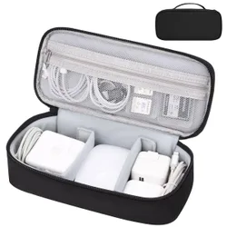 Organizador de viaje portátil para accesorios electrónicos, adecuado para cables, cargadores, discos duros externos, baterías portátiles, etc. Dis