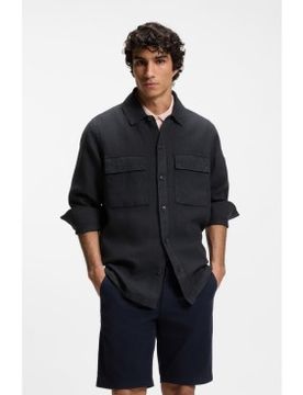 Para hombre. 50558928 Camisa Locky 3 (S), Casual, Algodón, Manga larga