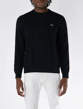 MAGLIONE GIROCOLLO CON LOGO 5 - Lacoste - FashionsVida