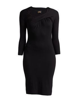 Vestido midi Mujer Negro S Mujer