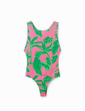 Body bretelles tissu côtelé tropical, Viscose, Rouge, XS