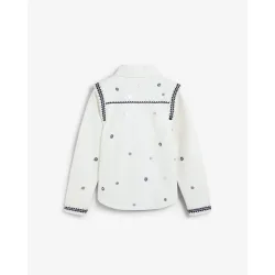 Camisa de mujer denim con botones de snaps