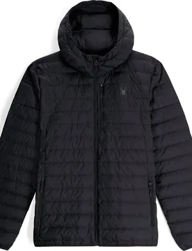Doudoune de ski chaude Zenith Hooded Down Jacket Black für Herren Größe M schwarz - Spyder - FashionsVida