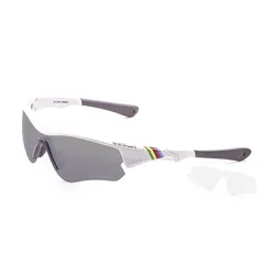 Occhiali Da Sole Iron Shiny White / Smoke