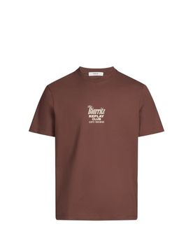 T-shirt manches courtes en coton Marron XL Male