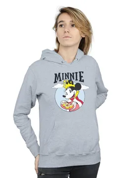 Minnie Mouse Queen Hoodie - Grey - Size: S - Disney - FashionsVida