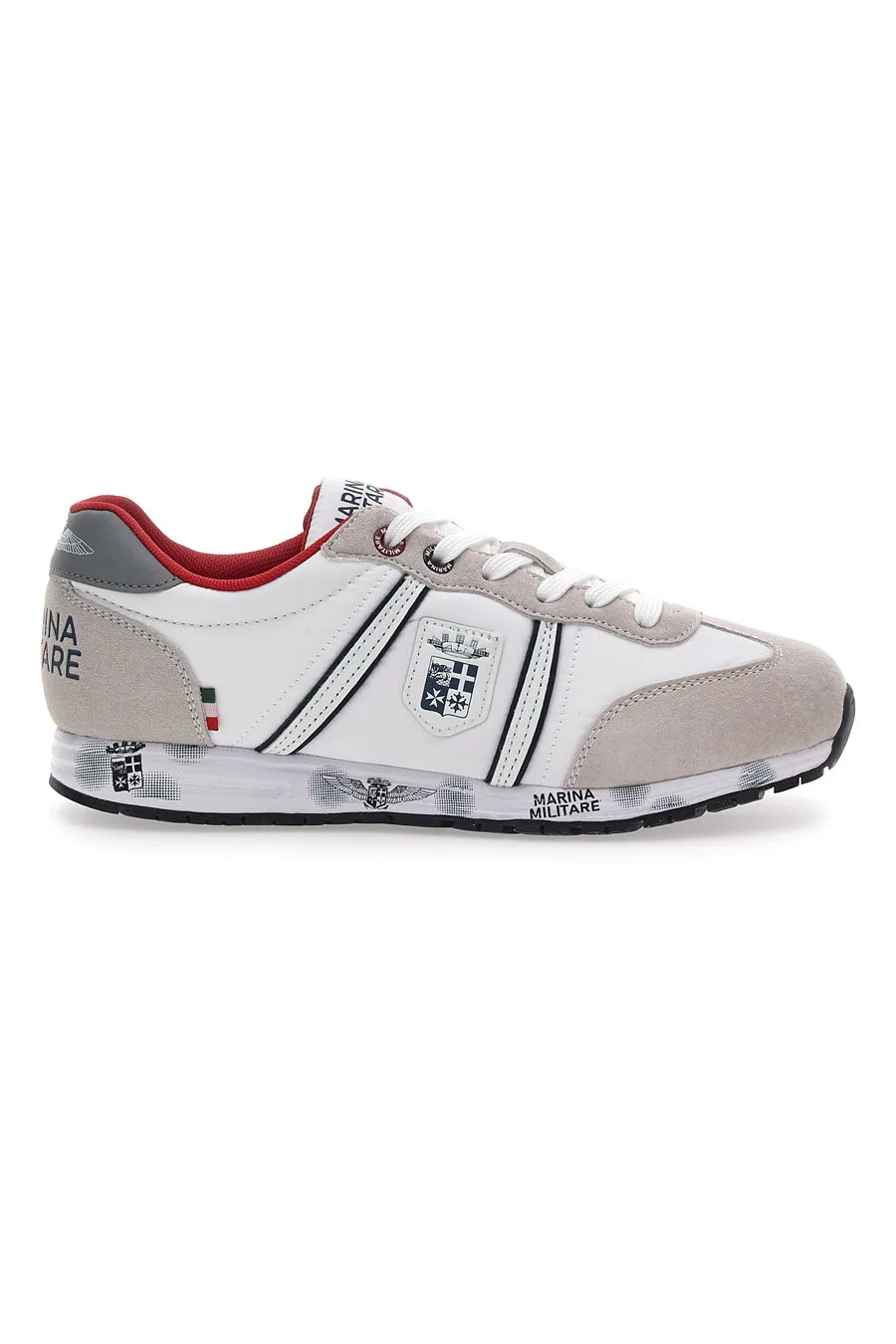 Sneakers Grigie e Bianche Con Lacci MM255 41 - Marina Militare - FashionsVida