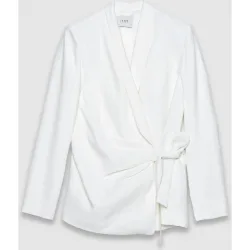 Blazer de mujer cruzada con lazo lateral