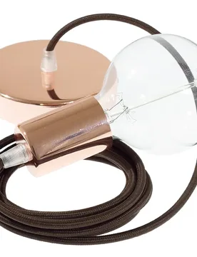 Cables Suspension Luminaire Rm13 50 Cm Brown / Copper One Size - Creative - FashionsVida