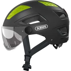 Casco Bici HYBAN 2.0 Ace Con Visiera E Led Titanio taglia M