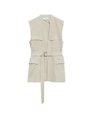 Comma Gilet gris clair 42