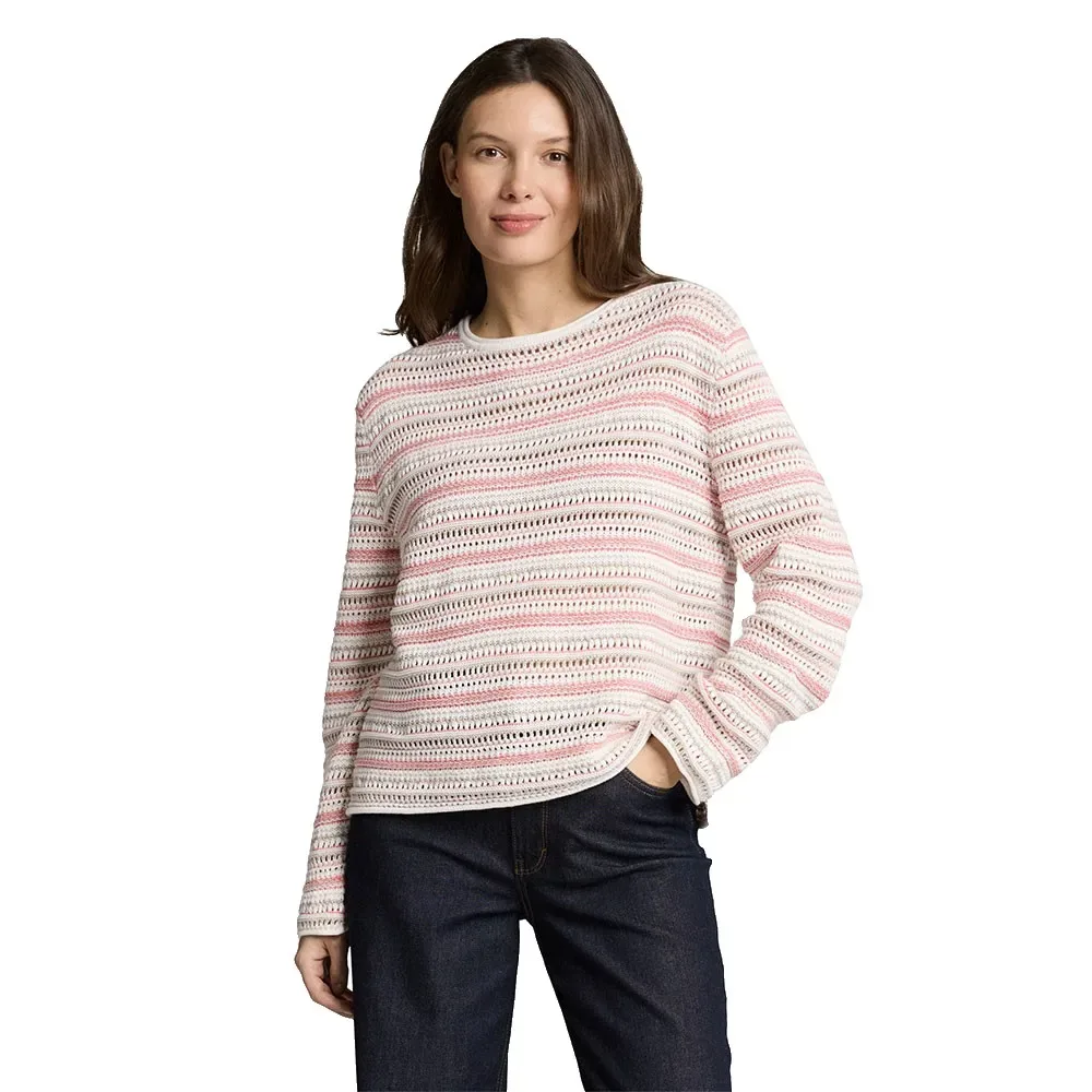 Maglione 1050785 Pink Beige Stripe XL - Tom tailor - FashionsVida