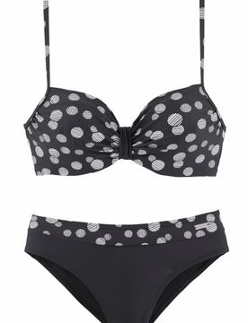LASCANA Bikini marino / blanco