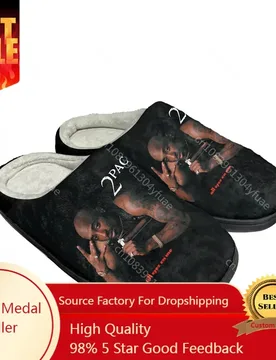 Hot Cool Rapper Rap 2pac Tupac All Fashion Slippers Mens Womens Sandals Plush Casual Keep Warm Shoes Thermal Comfortable Slipper - Aliexpress - FashionsVida