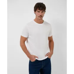 Camiseta de hombre manga corta algodón mercerizado