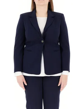 Blazer monopetto BLU NAVY 17 - PERSONA by MARINA RINALDI - FashionsVida