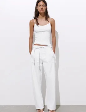 Balloon Jeans With Drawstring (Size: ) - Pull&bear - FashionsVida
