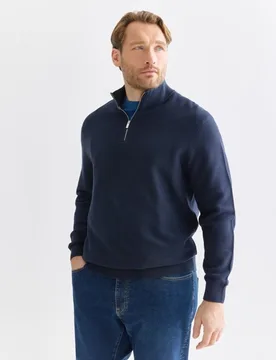 Sueter media cremallera hombre - Dustin - FashionsVida