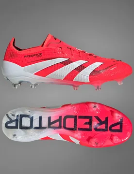 Scarpe da calcio Predator Elite Firm Ground 41 1/3 Lucid Red / Cloud White / Core Black - Adidas - FashionsVida