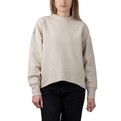 Tab Ottoman Crewneck Sweater Classic Beige S Damen