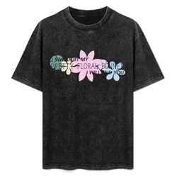 Pretty Floral Bonnet T-Shirt Large Size Soft Cotton T-Shirt