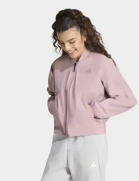 Womens Z.n.e. Bomber In Tessuto Intrecciato Giacca - Viola, viola viola Donna taglia M - Adidas - FashionsVida
