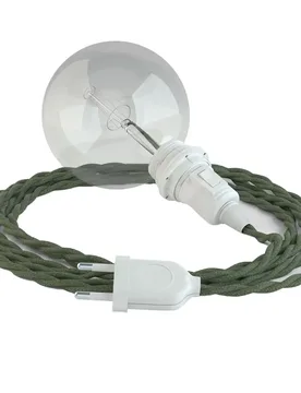 Cables Lampe Suspendue Pour Abat-jour Tc63 5 M Green / White One Size - Creative - FashionsVida
