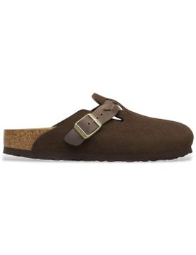 Para mujer. 1031716 Zuecos de Piel Boston Braided (Ajuste Estrecho) (37), Plano, Ninguno, Casual