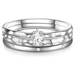 Womens Sterling Silver Ring - Size S