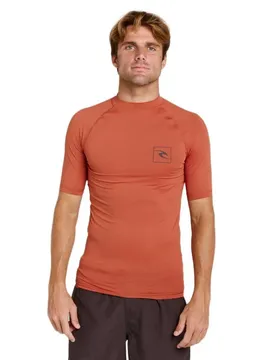 Rash Guard Manches Courtes Streamline Upf Baked Clay L