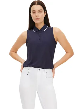 Polo Miriam, ärmellos, navy l - Röhnisch - FashionsVida
