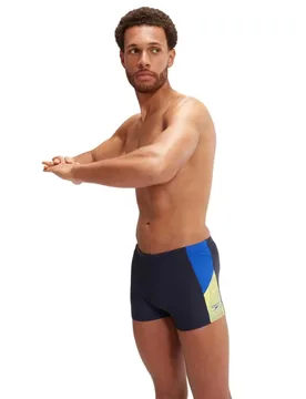 Dive Swimming Boxer True Navy / True Cobalt / Lemon Drizzle UK 32 Men - Speedo - FashionsVida