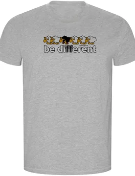 T-shirt à Manches Courtes Be Different Train Eco Heather Grey 2XL - Kruskis - FashionsVida