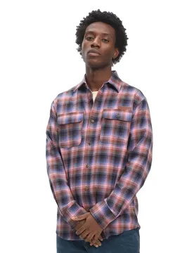 Chemise à Manches Longues Clayton Blue Pink Check L