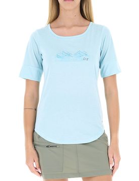 T-shirt tessuto tecnico AZZURRO 46