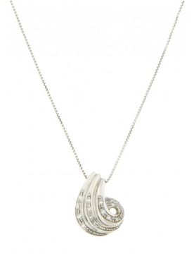 Collana Donna Oro Bianco Diamanti GL100158