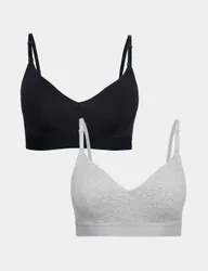 Pack Non Wired Nursing Bras A-D Grey Mix female