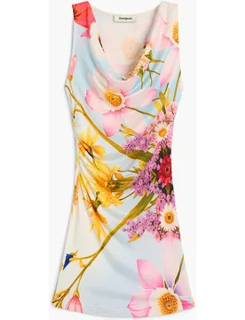 Vestido estampado sin mangas - Desigual - FashionsVida