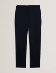 Regular Fit Cotton Linen Blend Chinos Navy male