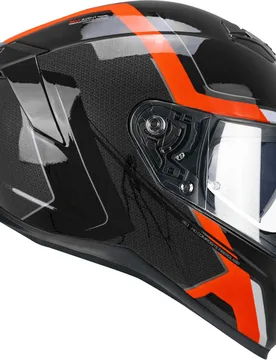 Casco Moto Integrale 361X AVENT FIBRA RIDE Nero Rosso fl taglia 2X - Cgm - FashionsVida
