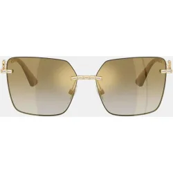 Dolce & Gabbana - Gafas de sol DG2332B de mujer cuadrada en metal con lente espejada
