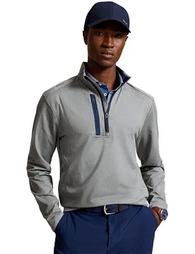 Polo Felpa Con Mezza Zip 785a96937 Metalic Grey Heather L - Ralph Lauren - FashionsVida