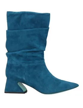 Botines de caña alta Mujer Azul 37,38,38.5,39 Mujer - Francesco Russo - FashionsVida