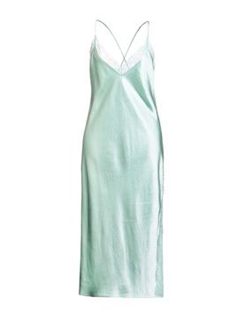 Vestido midi Mujer Verde claro L Mujer